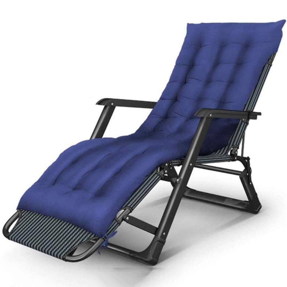 Sun Lounger, Folding Deck Chair, with 180-Degree Adjustable Backrest and Removable Headrest, No Need To Adjust Manually, for Outdoor Living Room Bedroom