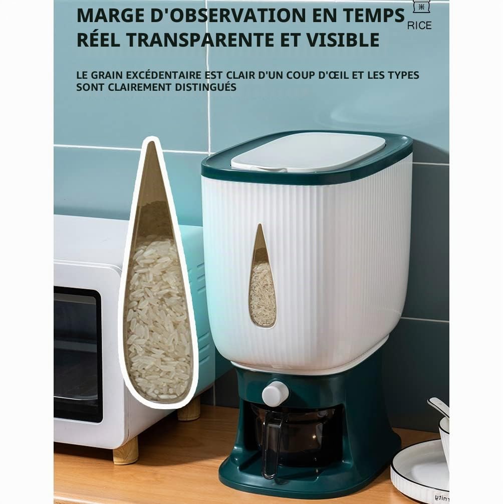 Distributeur automatique de 10 kg avec évier, distributeur intelligent, seau de rangement, boîte de ménage pour -B