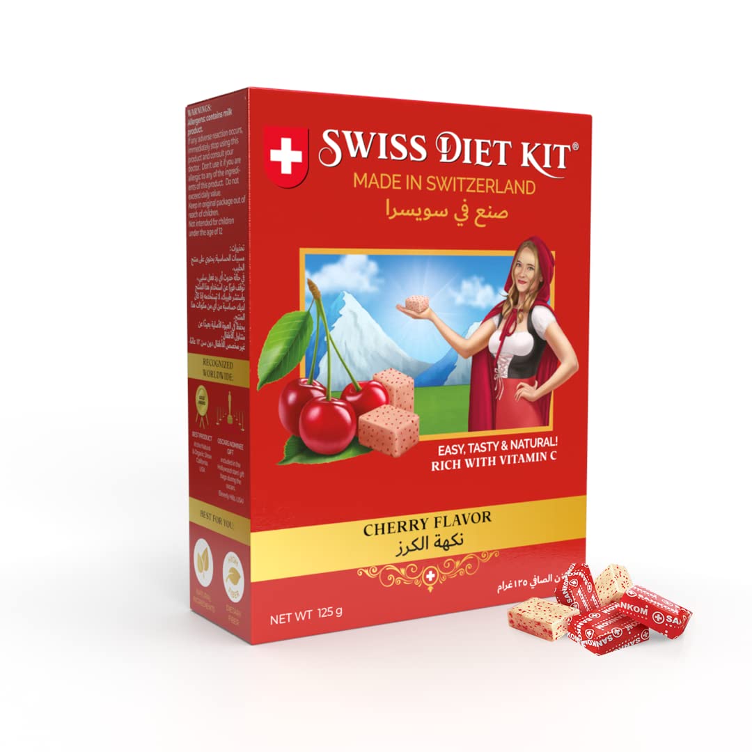 Swiss Diet Kit - Weight Management Dietary Fibers, Cherry, 125 Grams
