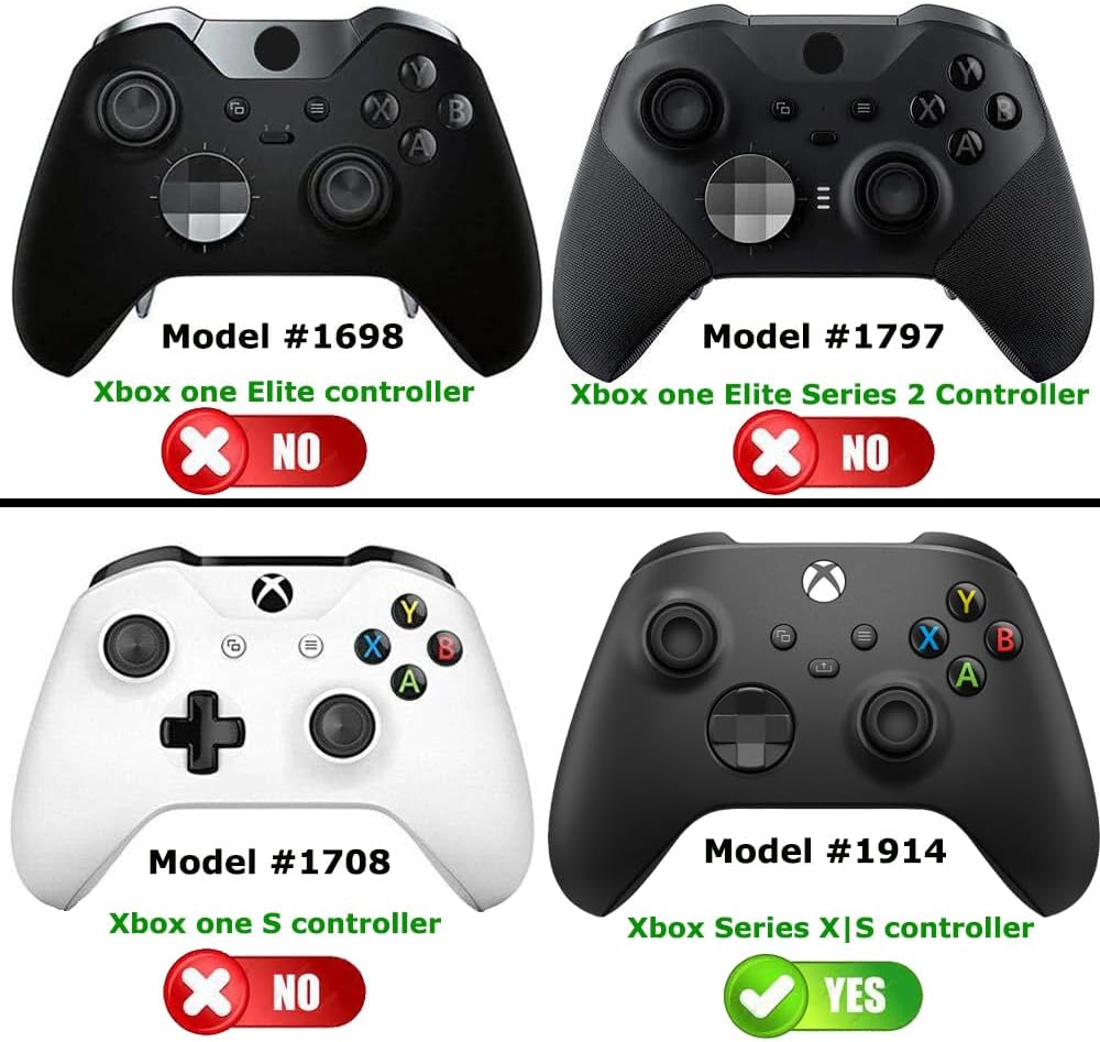 Deal4GO FULL Housing Shell kit w/Trigger Buttons Thumbsticks Bumper D-pad replacement for Xbox Series X|S Controller (20th Semi-transparent), White Limited Edition