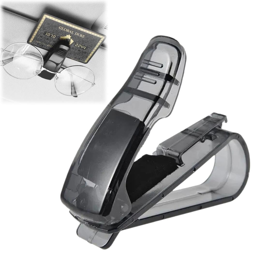 Otime Car Glasses Holder Premium Clip on Eyewear Organizer for Sunglasses Reading Compact Anti Slip Design Air Vents — view 3