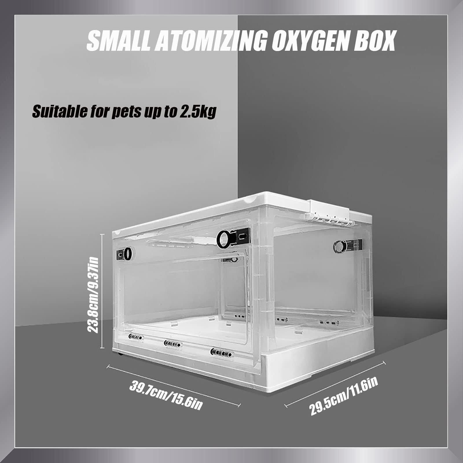 Incubadora eficaz de atomización para mascotas para tratamiento de respiración, ideal para perros, gatos, gatitos, caja de terapia de oxígeno para alivio de la tos y salud respiratoria, por Pet