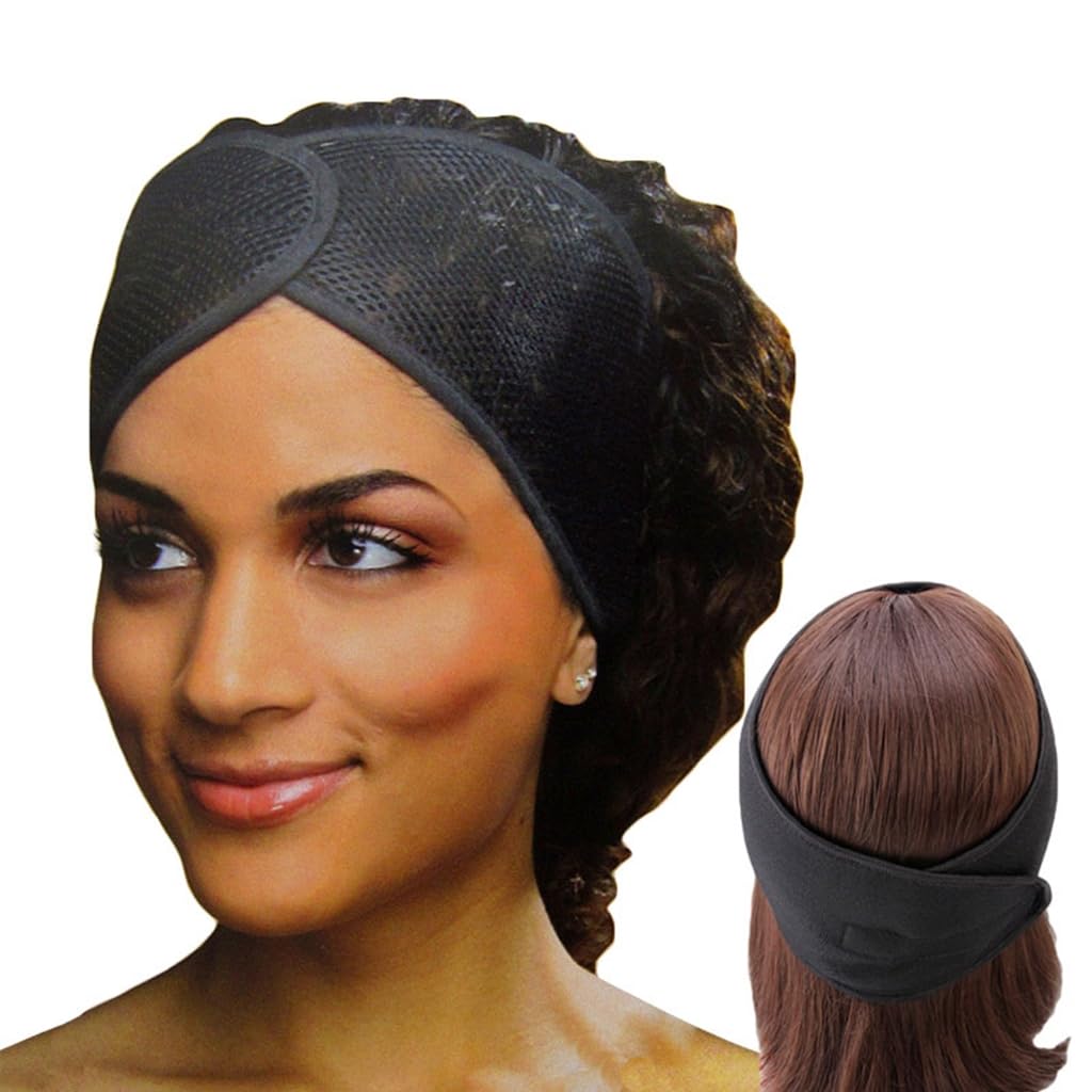 Xuhal 4 Fasce Per Capelli In Rete Per Donne Nere: Morbida Cuffia Per Dormire, Sciarpa Per Lavaggio Viso, Turbante Per Capelli Naturali (Arancione, Giallo, Rosa, Rosa) - 2