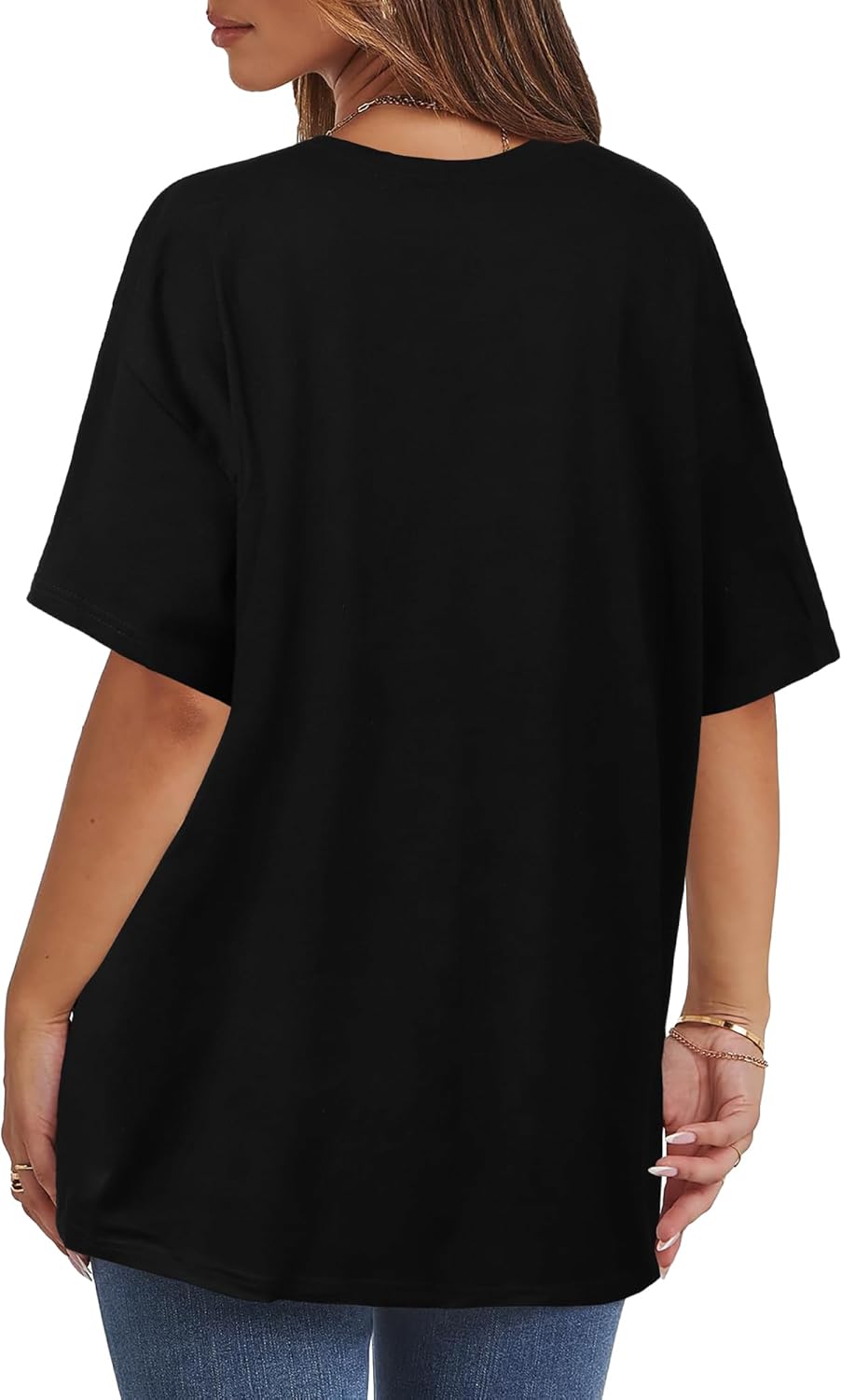 Womens Oversized T Shirts Loose Fit Graphic Tees Summer Casual Short Sleeve Tops - Image 7
