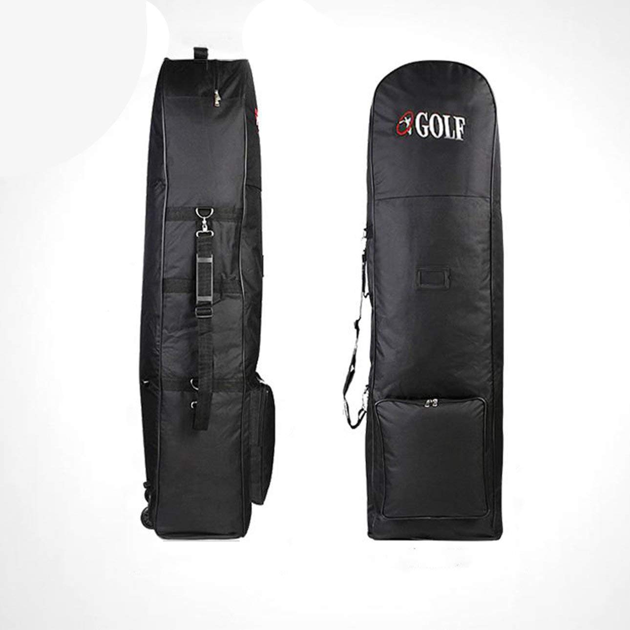 Housse de Protection de Voyage pour Sac de Golf Rembourré avec Roues en Nylon