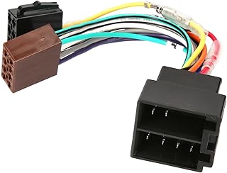 Audioproject A196 Radio Adaptor Car Radio ISO Plug ISO Socket Universal Adapter Compatible with VW Opel Mercedes Renault Clamp 15 + 30 Plug-In Extension
