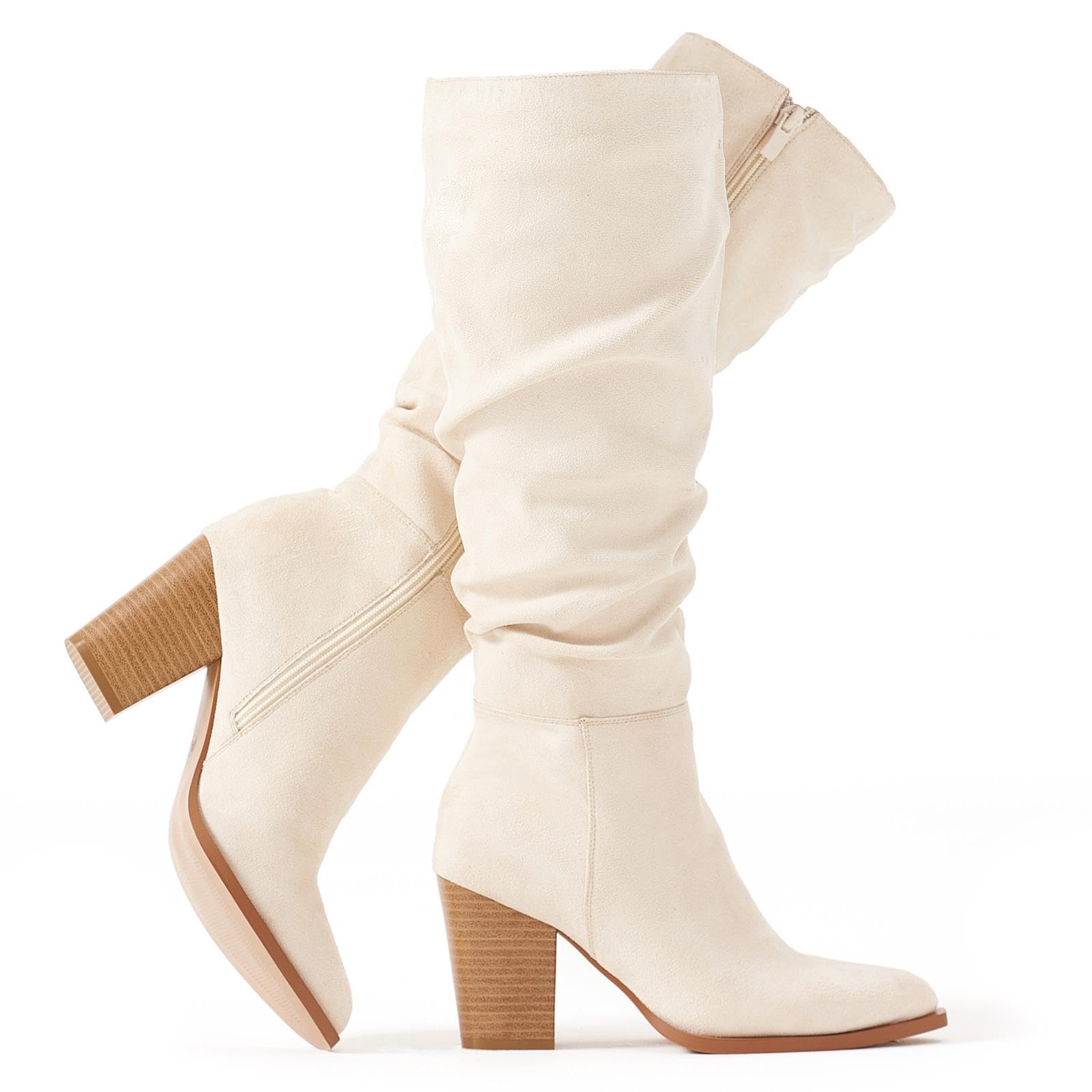 Putu Pointed Toe Knee High Boots