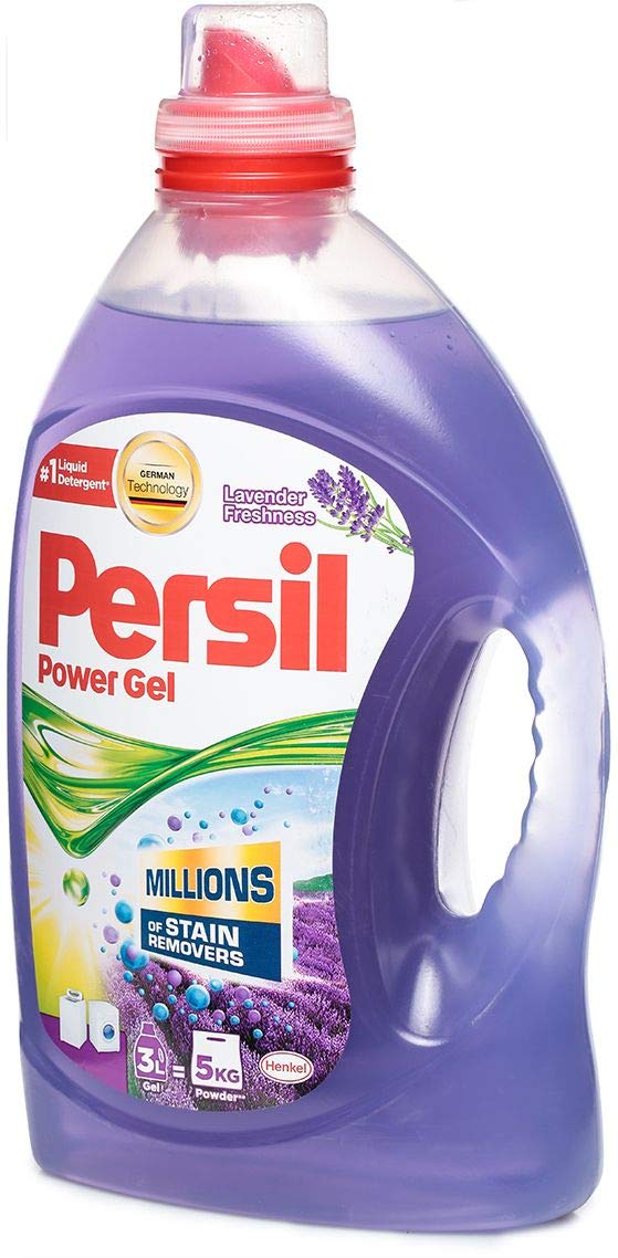 Power Gel Liquid Laundry Detergent, With Deep Clean Technology, Lavender, 3 L