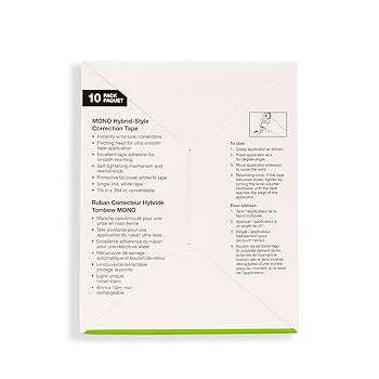 ◆めん◆ Amazon.com : Tombow 68721 MONO Hybrid Correction Tape, 10