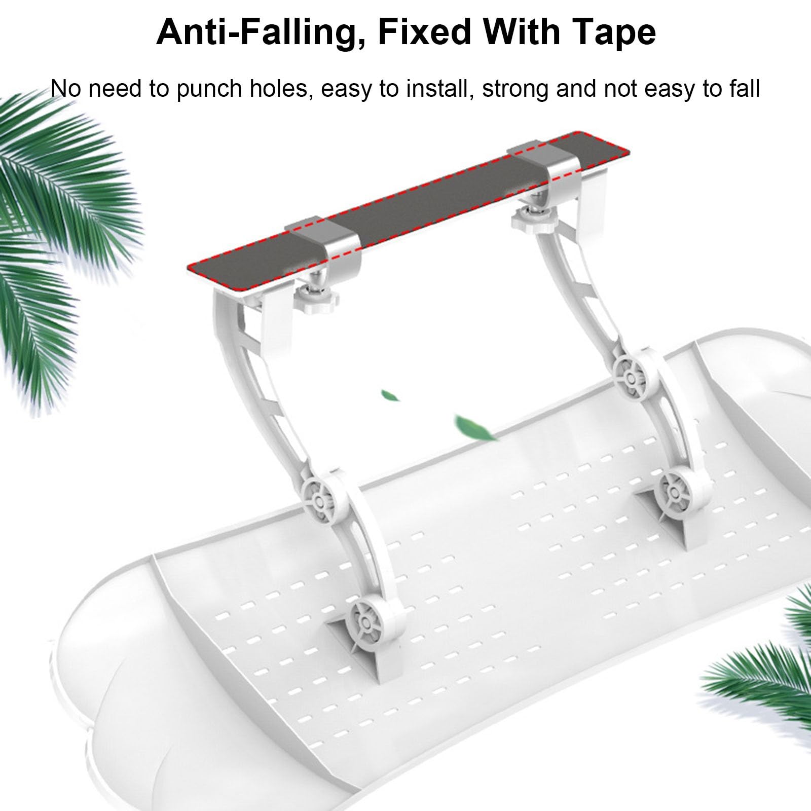4 Deflettore Aria Condizionata, Deflettori Condizionatore, Materiale ABS, per Condizionatore Centrale a Soffitto (Bianco)