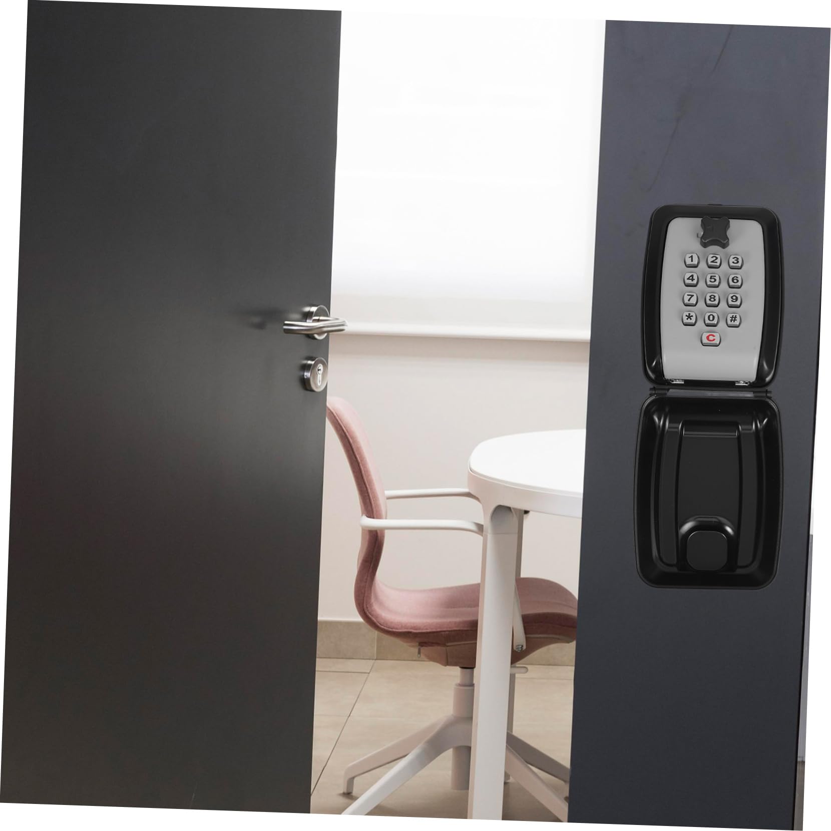 Veemoon Cassetta Portachiavi con Codice Lega di Zinco Plastico | Armadietto per Chiavi a Parete, per Appartamenti e Negozi, Design Elegante, Sicurezza Elevata e Resistente alle Intemperie