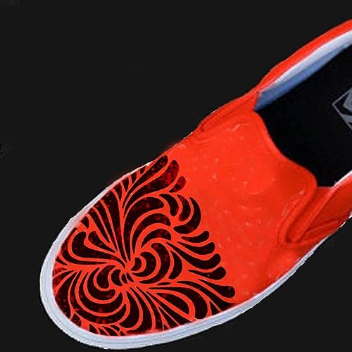 Miniatura 5 de DLY LIFESTYLE Plantilla bohemia para pintar sobre madera, lienzo, papel, tela, paredes y muebles, plantilla de líneas onduladas, 7 x 7 pulgadas,