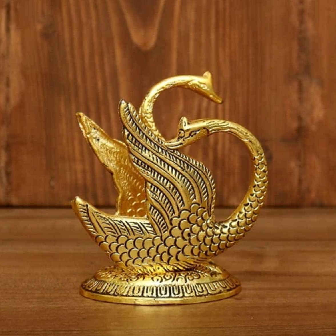Swan Napkin Holder for Dining Table, Kitchen CounterTops Pack of 4 Pcs Small Gold Tissue Dispenser Paper Towel Organizer
