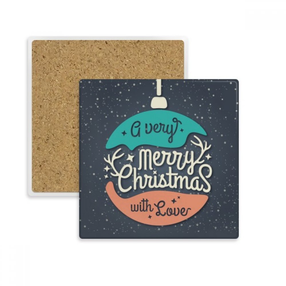 Idée cadeau de Noël originale avec ce dessous de verre abstrait en pierre absorbante colorée