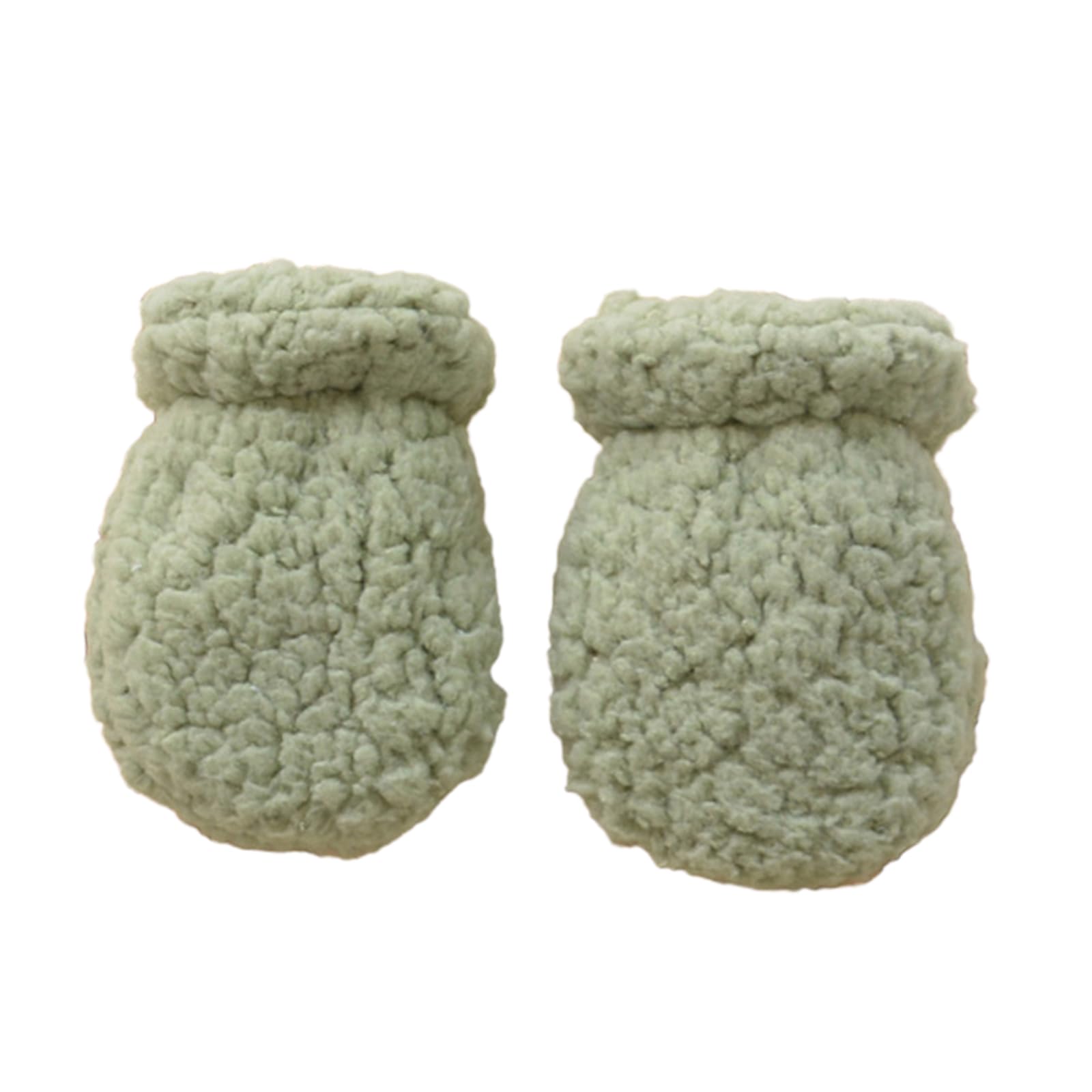 Kobeleen Warm Winter Mittens for Newborns Infant Anti Scratch Gloves Stylish Winter Mittens for Babies Essential for Cold Weather