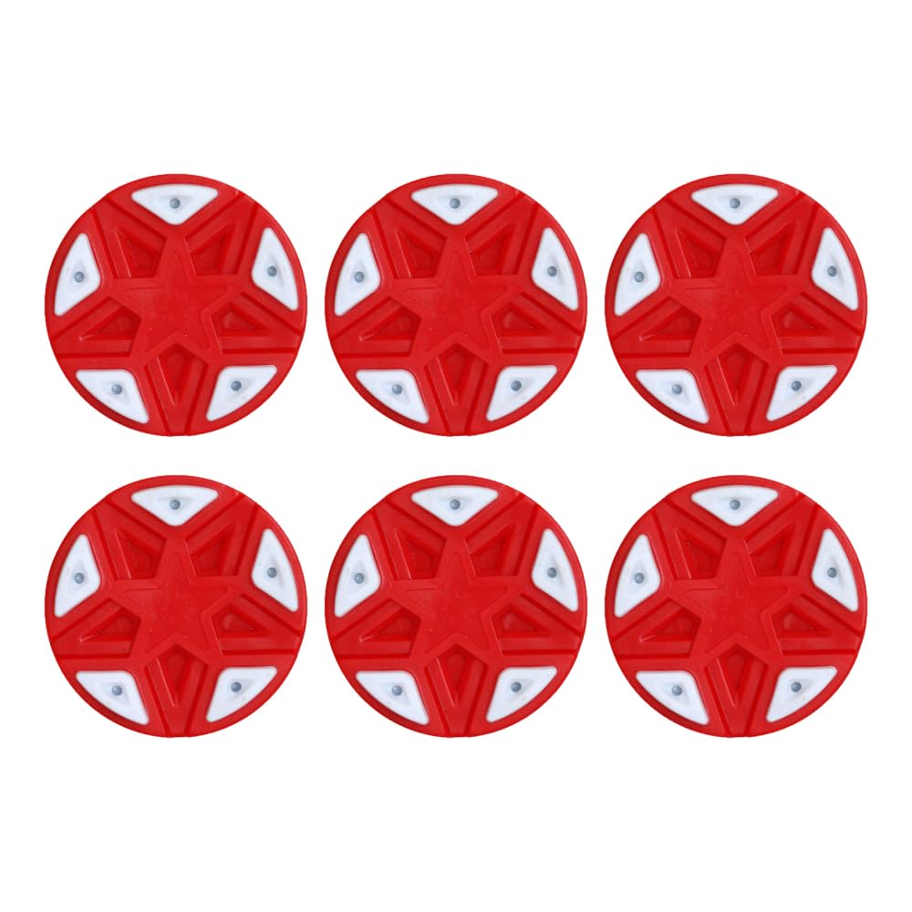 MiOYOOW 6 Stück Inline Rollhockey Pucks, Straßenhockey Ball, Auffahrt Hockey Puck für Sportliches Tägliches Training, Drinnen Und Draußen, zum Üben auf Der Straße