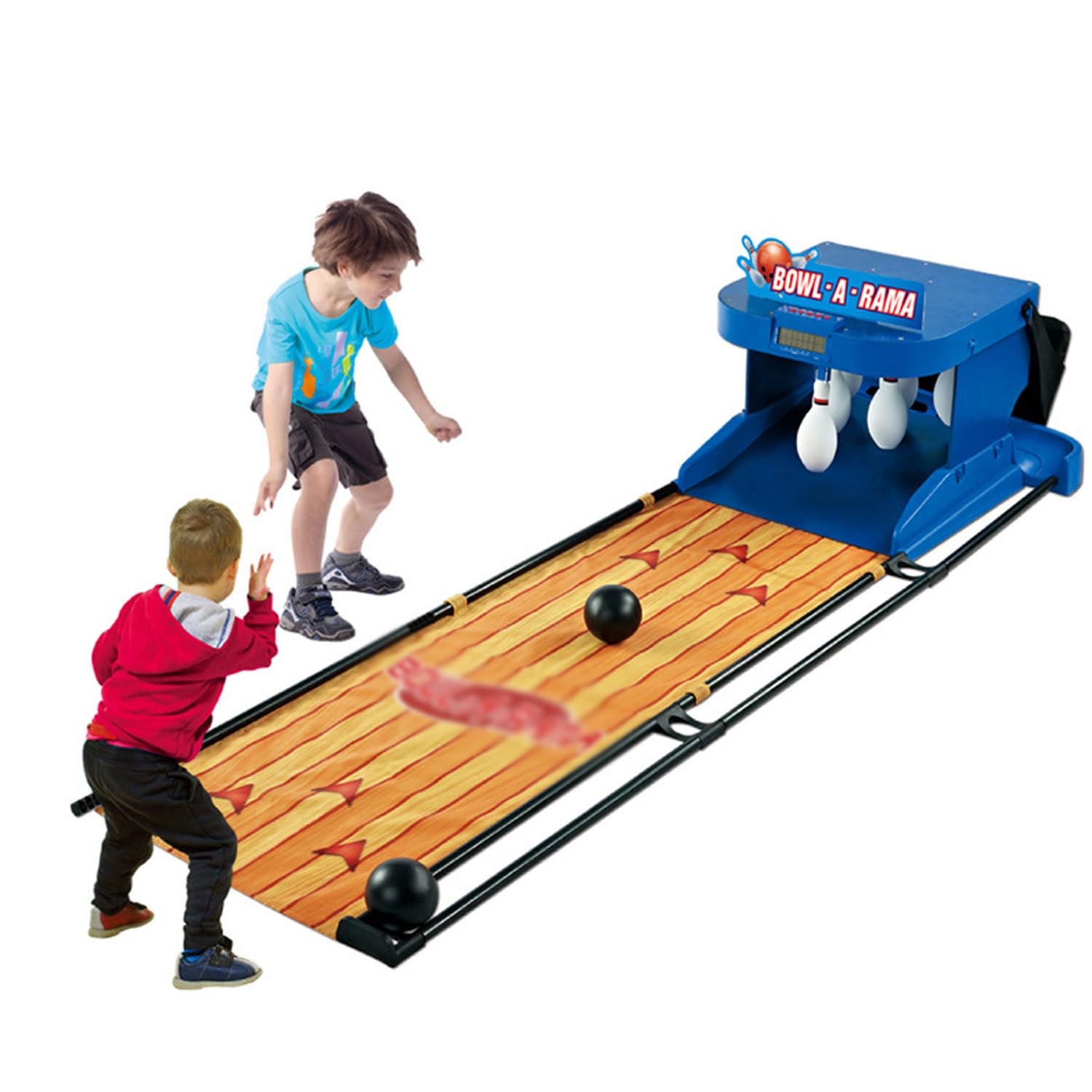 Juego Electrónico De Bolos, Consola De Juegos Eléctrica para Deportes De Interior, Máquina De Fitness Interactiva De 3,5 M, Marcador LED, Efecto De Sonido De Simulación, para Uso Doméstico