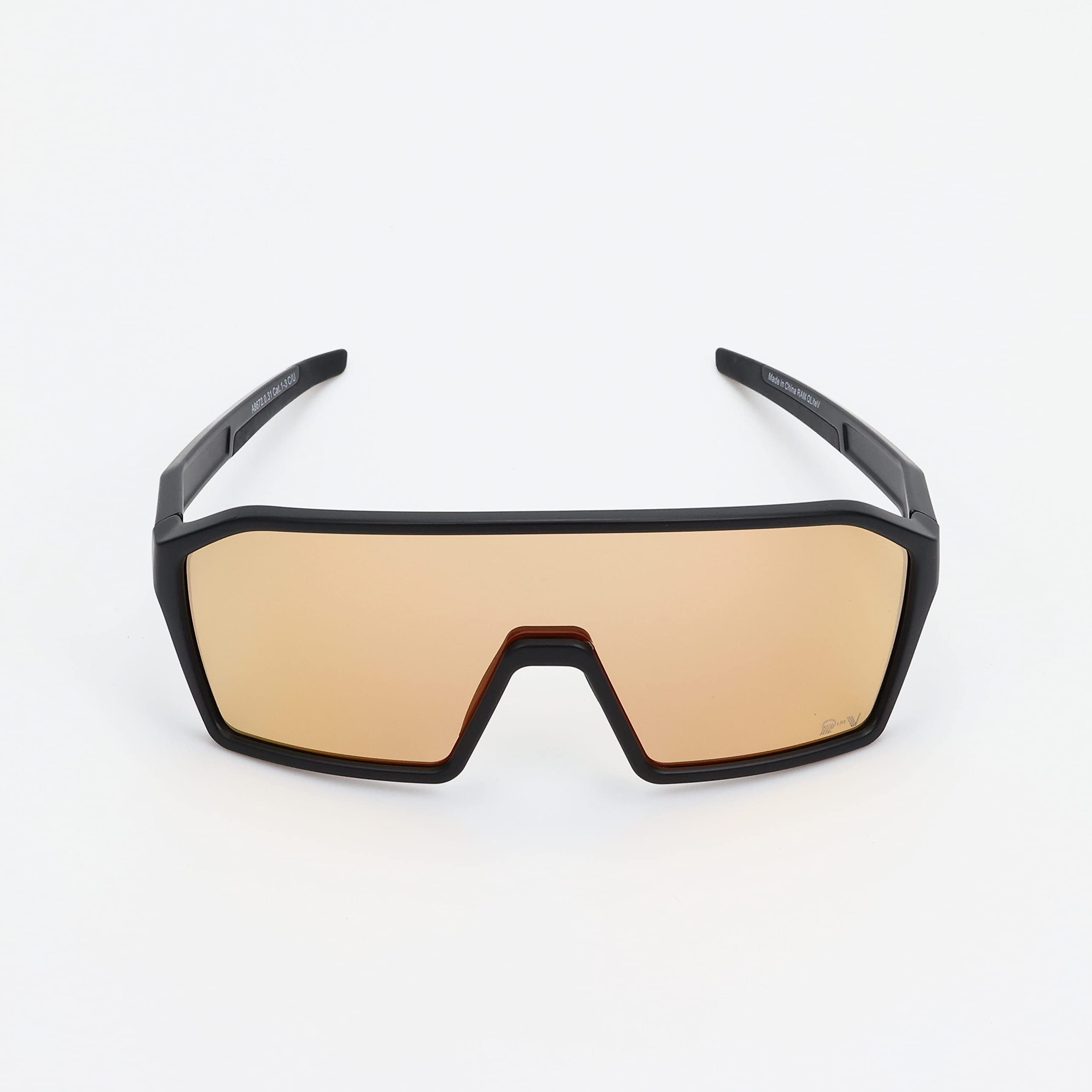 ALPINA Unisex - Dorośli, RAM Q-LITE V Okulary sportowe, black matt/red, One Size