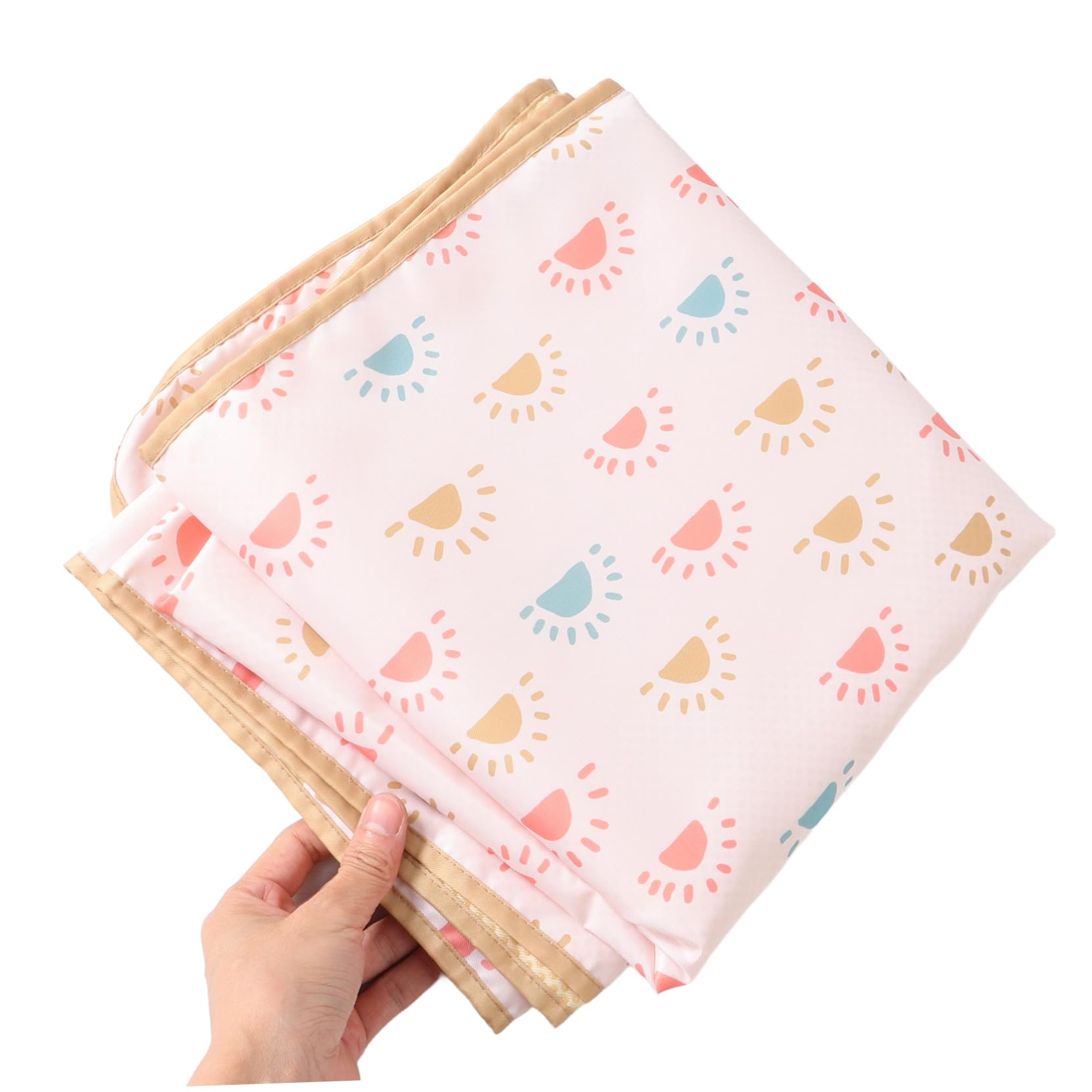 Tapis de Chaise Haute Antidérapant pour Bébé, Pliable, Polyester