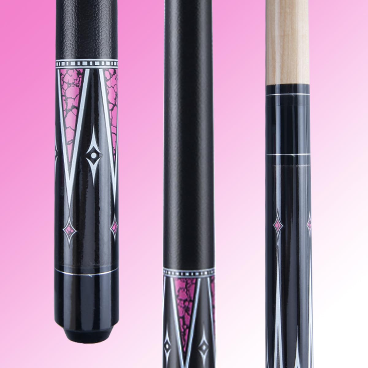 Billiards Short Pool Cue Stick, 48inch Billiard Cue Sticks, Table Pool Stick for Beginners, Hardwood Canadian Maple Pool Sticks for Billiard Table Sports