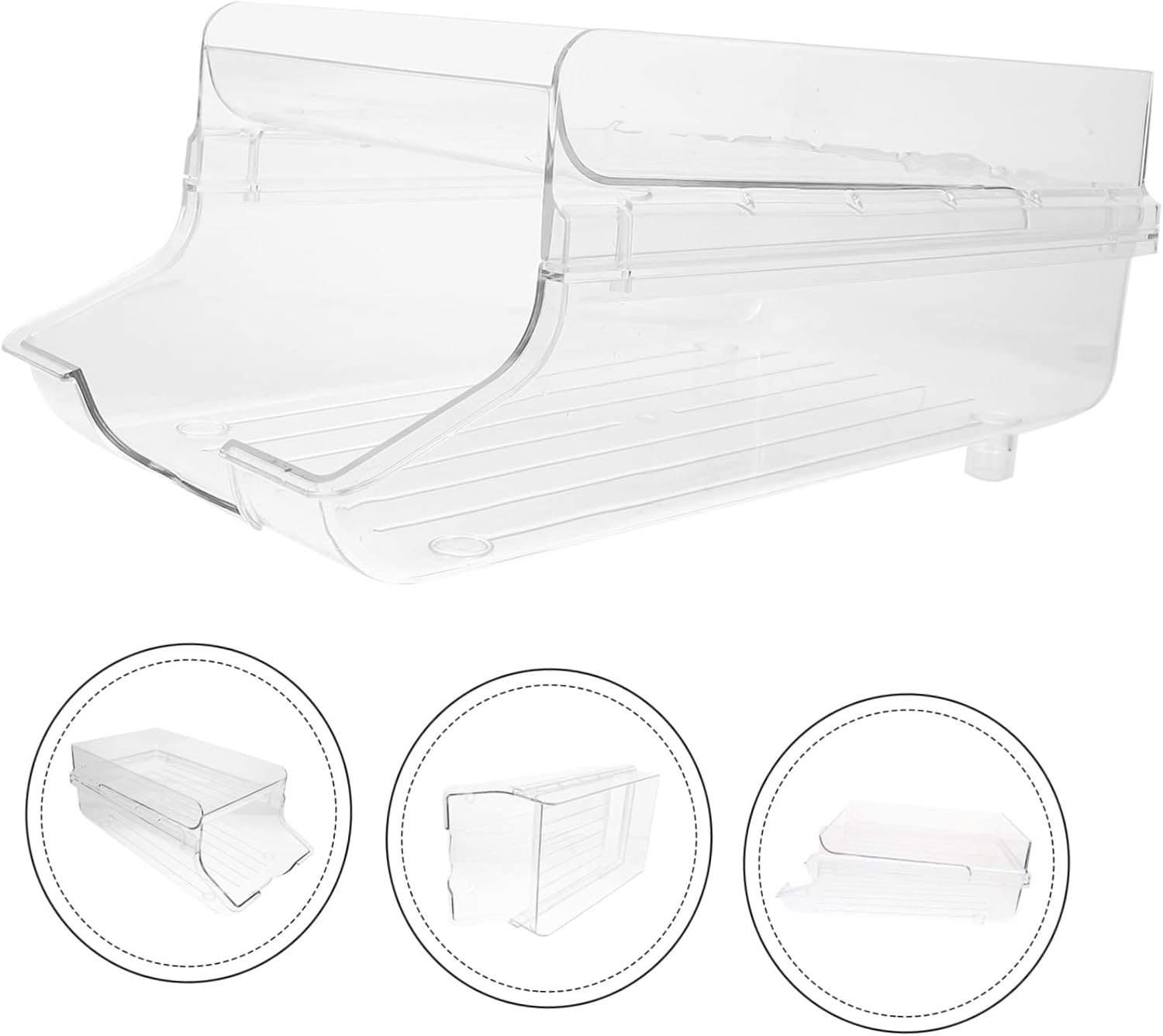 Automatic Rolling Beverage Can Holder for Fridge Organization Drink Container for Kitchen Storage Space-saving Soda Can Dispenser Easy to Clean and Design