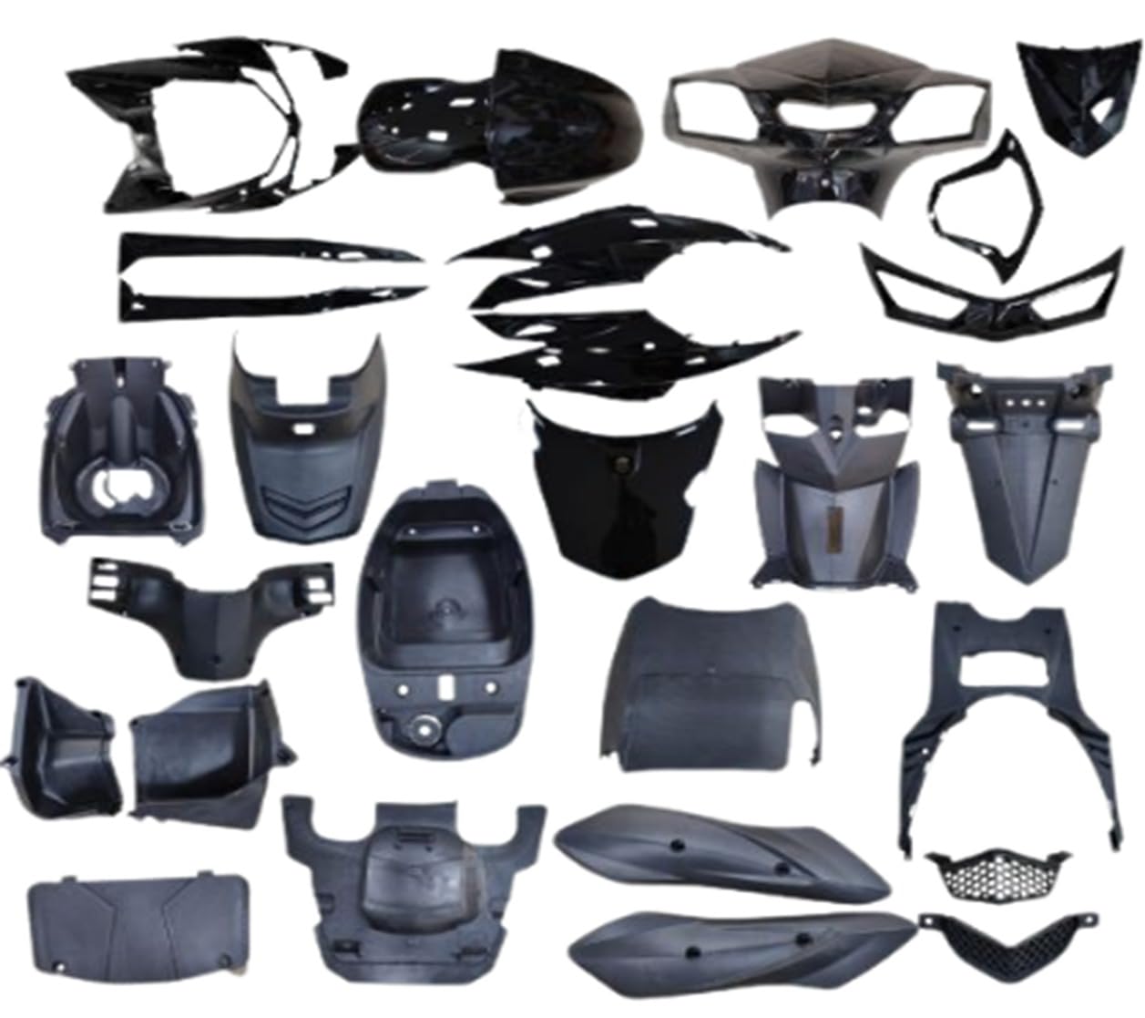 AMO Electric Bikes Universal Body Kit for Single Light Electric Scooter, ABS & PP Material, Black-picture-10