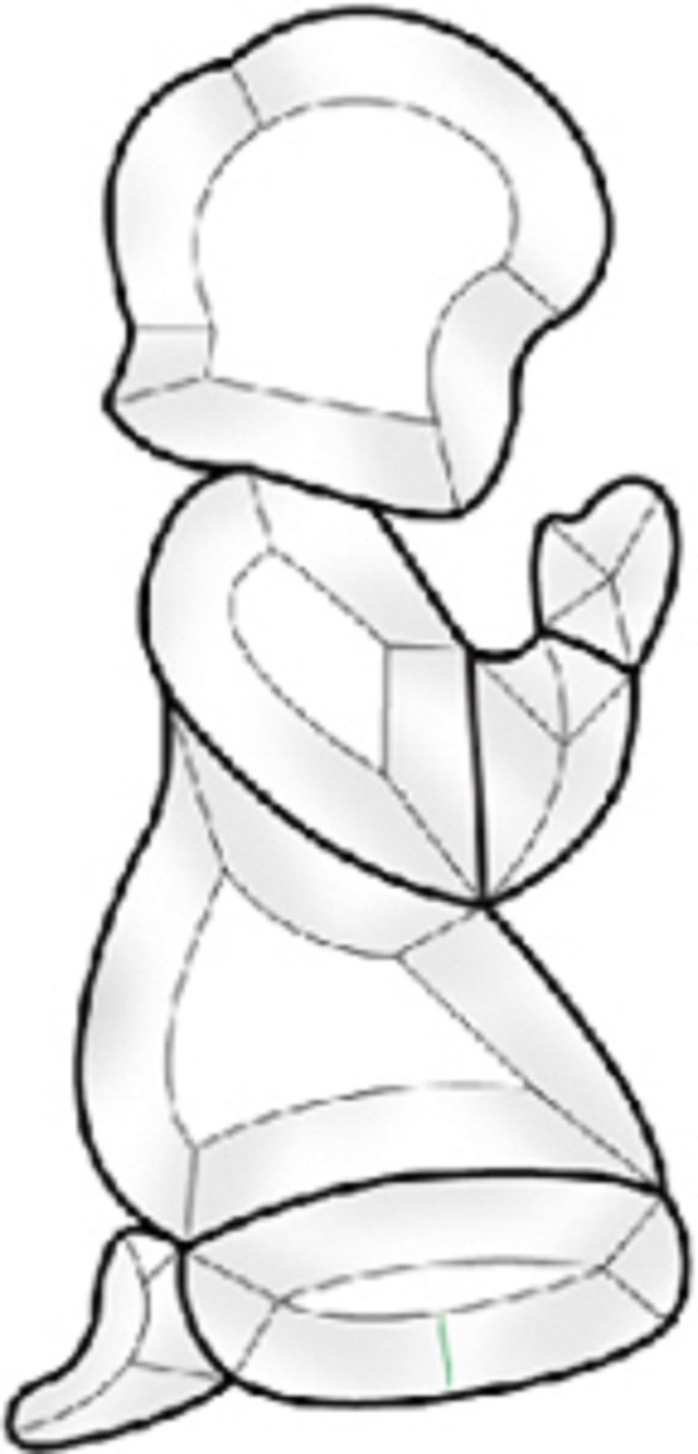 Stained Glass Supplies Praying Child Bevel Cluster Ec147