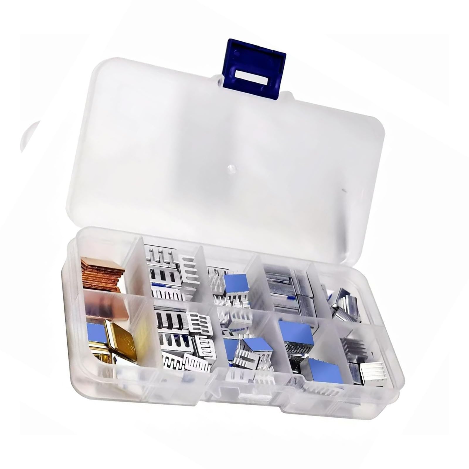 Efficiency - Juego de disipador de calor de aluminio con cinta adhesiva de conductividad para Raspberry B 2, 3, 4, placas de desarrollo, juego de disipadores de calor de aluminio para placas de