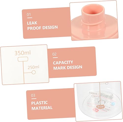 Miniatura 3 de BESPORTBLE 5 botellas de agua portátiles al aire libre con tiempos para beber, botella de agua de almacenamiento de 32 onzas, accesorios para