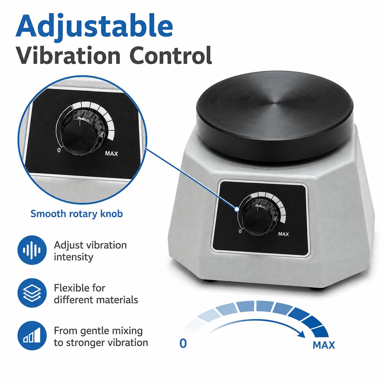 Oscillatore a disco, 100 W, 10 cm, laboratorio, grigio