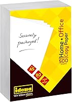 Idena 10547 Papier do kopiarek DIN A5, 500 arkuszy, biały, jakość papieru 80 g/m², idealny do codziennego użytku, druku,...