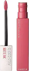 Maybelline SuperStay Matte Ink Batom Líquido Matte Longa Duração 16H com Aplicador Preciso, Não Transfere e Cor Intensa, Acabamento Matte Confortável, Cor 15 Lover Rosa Malva, 5ml