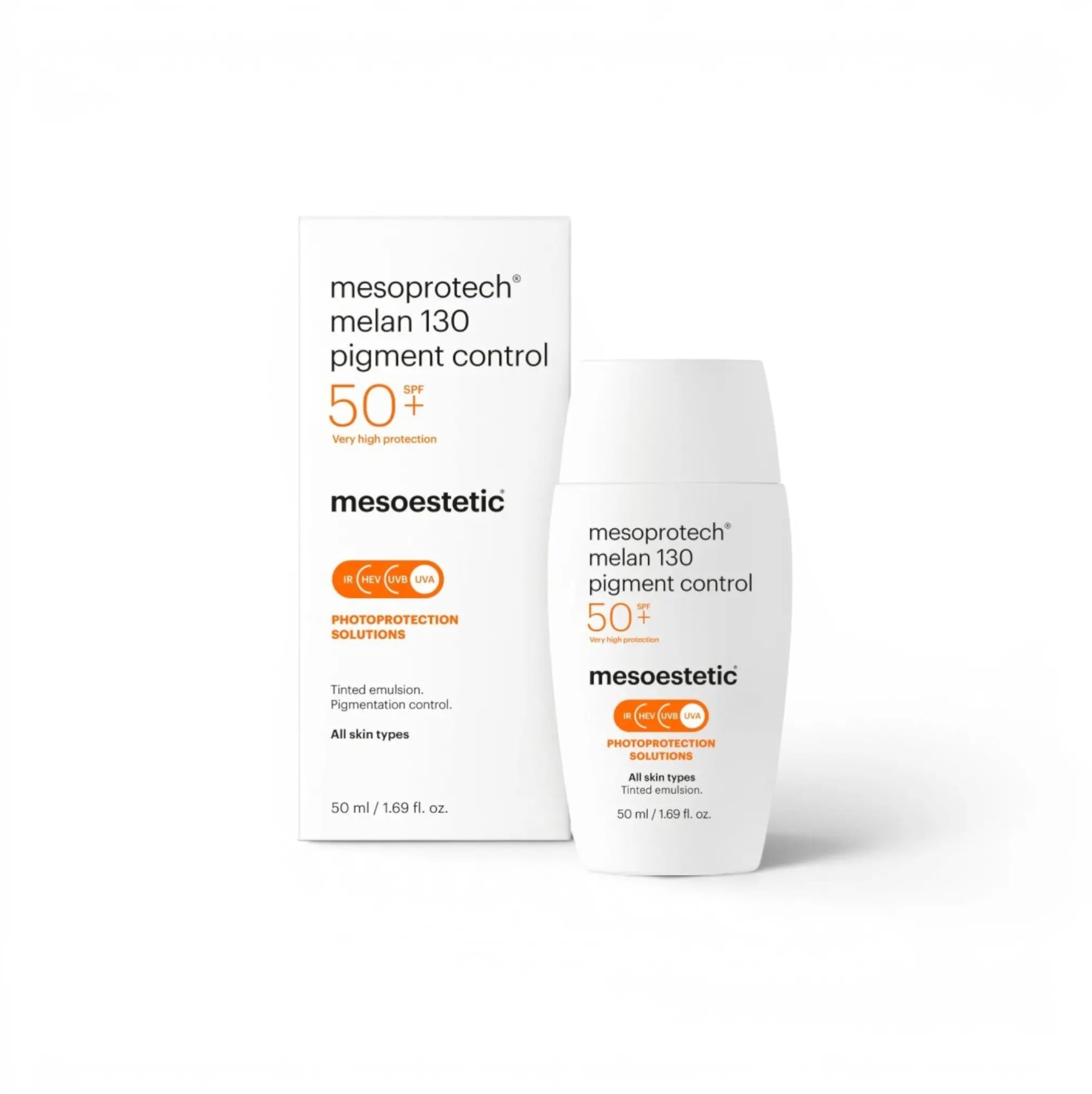 Mesoestetic Mesoestetic Melan 130 Pigment Control Spf50 pour un usage professionnel pour améliorer les performances à chaque utilisation avec détails techniques 130 Spf50