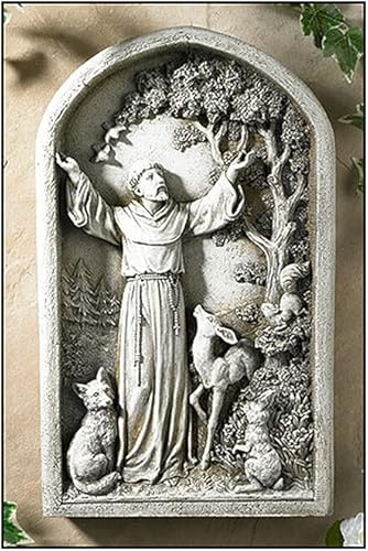 Saint St Francis Patron of Animals Peace Tree Figurine Patio Garden Home Statue