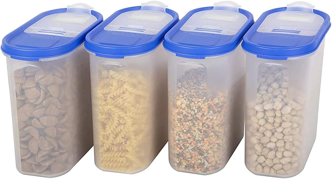 Mahaware Modular Mini Oval Plastic Kitchen Container Set, 425ml, Set of ...