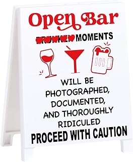 Thoroughly Ridiculed Proceed With Caution Bar Decor Sign Funny Coffee Bar Accessories Plaque for Home Pub Lounge Man Cave Party Decoration for New Couples Drink Lovers & Bartenders Christmas Gifts