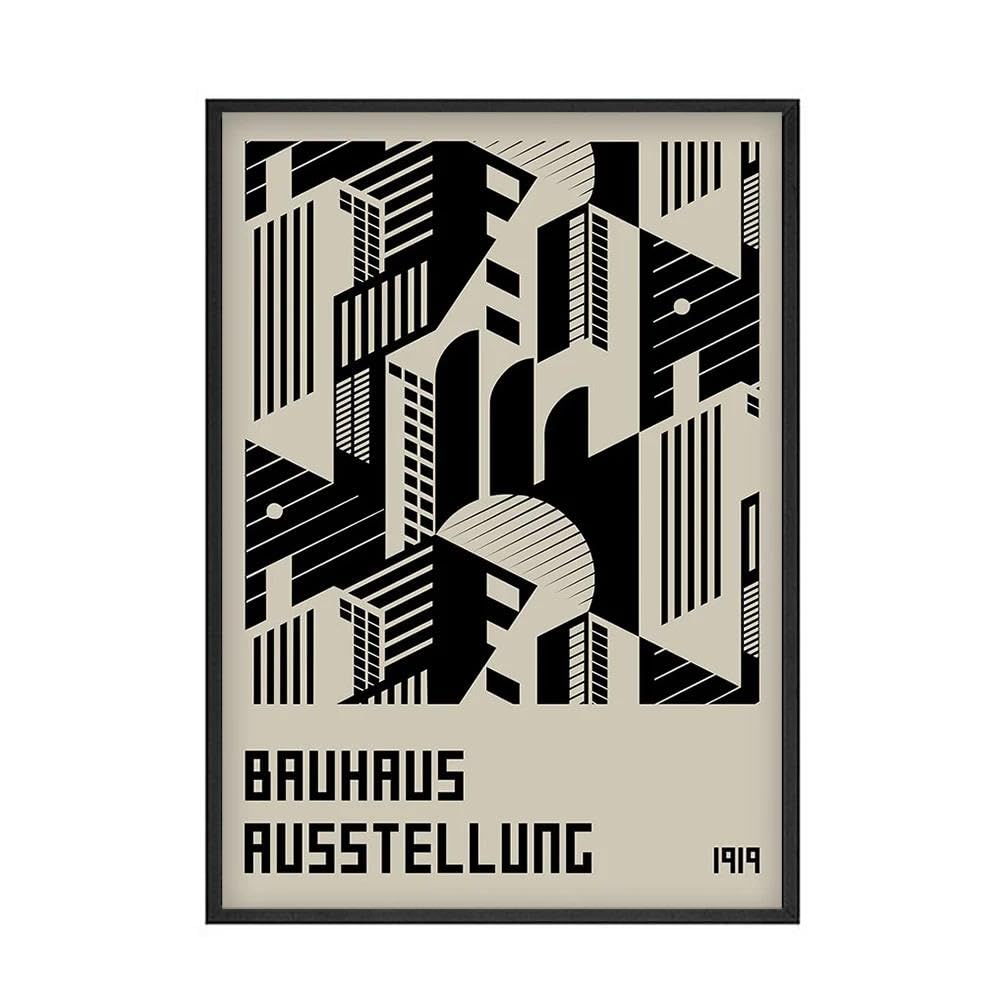 Baibexing Modern Vintage Arsene Lupin Poster Abstract Bauhaus Geometric Canvas Painting Wall Art Print Pictures Bedroom Home Decor A3 21X30Cm Unframed