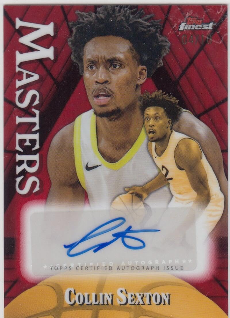 Basketball Trading Card 2024-25 Topps Finest Masters Autographs Red #MA-CS Collin Sexton EX/NM Auto/Black /10