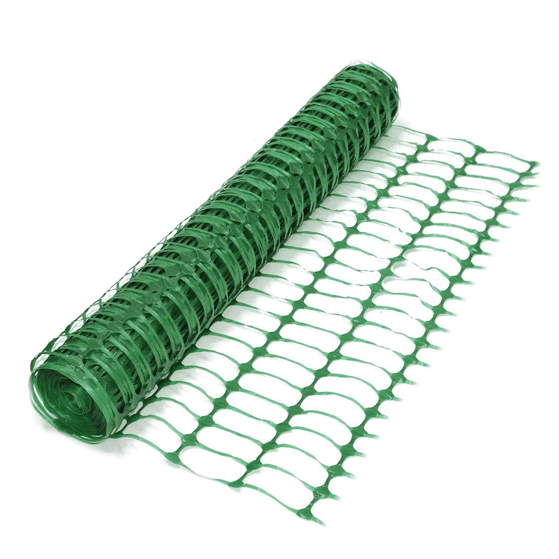Just The Job Supplies Plastic Barrier Mesh Safety Fence 1m x 5,10,50 & 100m Green Blue Yellow Orange ~ 4 Colours Premium Super Strong (1m x 10m, Green)
