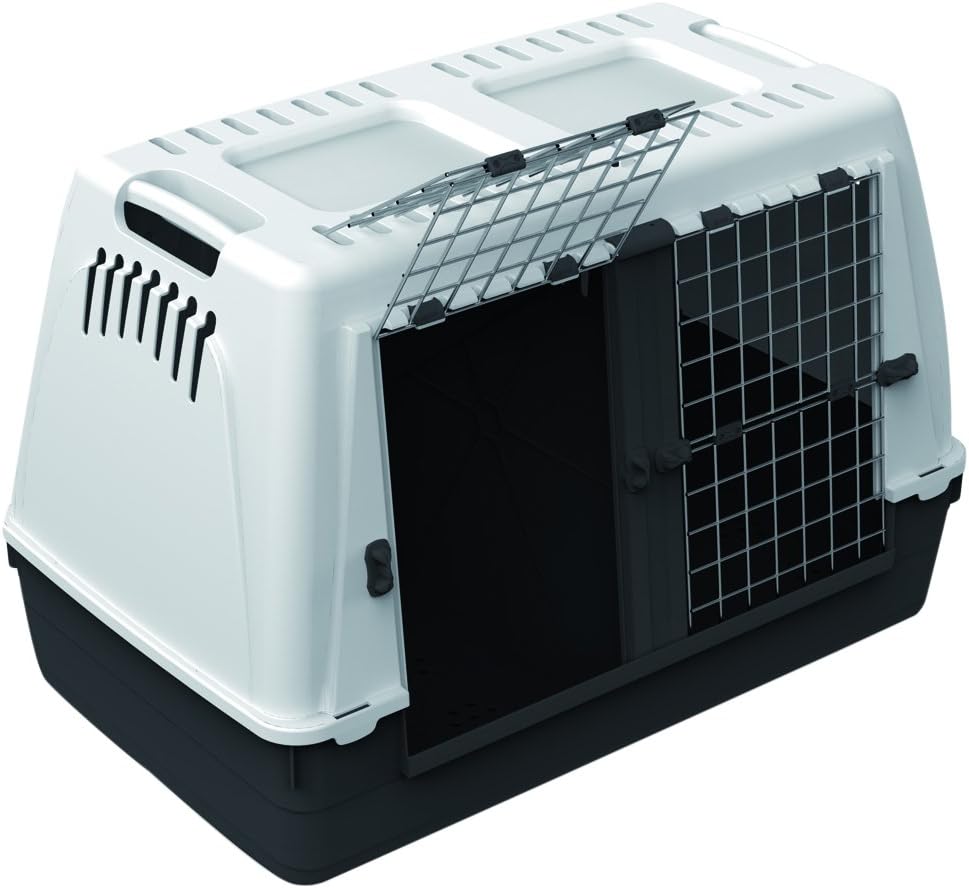 Croci Box Auto 100 x 65 x 65 cm – Box per Cani e Animali Domestici con Doppia Porta, per Auto e Bauli, Robusto con Chiusura di Sicurezza99,15