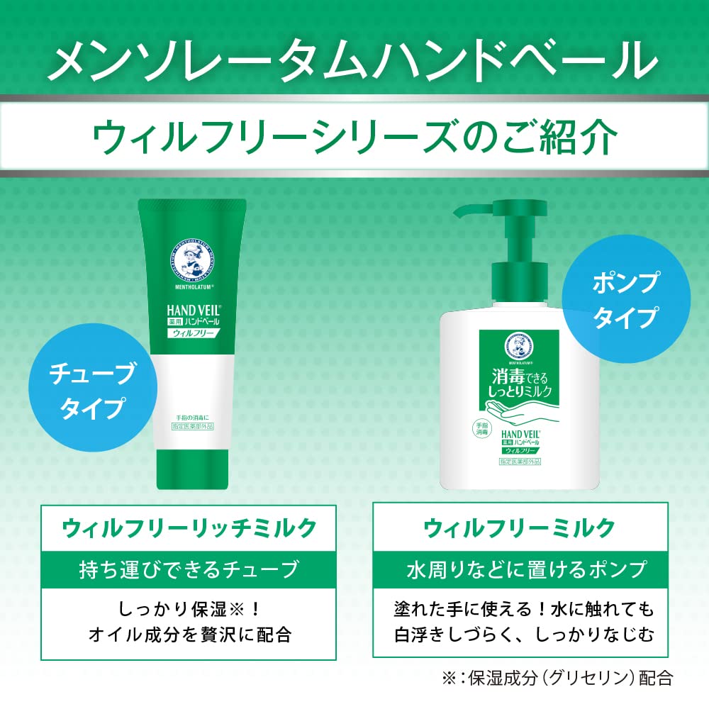 Amazon.co.jp: メンソレータム 薬用ハンドベール 手指消毒用 保湿