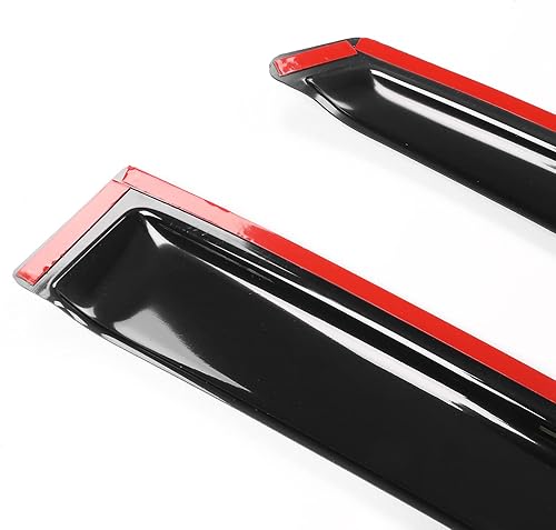 Miniatura 6 de IKON MOTORSPORTS, Visera de ventana compatible con Chevy Chevrolet Volt 2016-2019, tinte de humo, protección solar, deflector de aire de ventilación