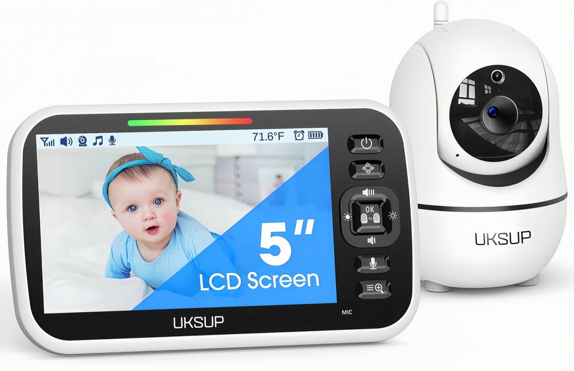 Amazon.com: UKSUP Baby Monitor with Camera and Audio- Video Baby