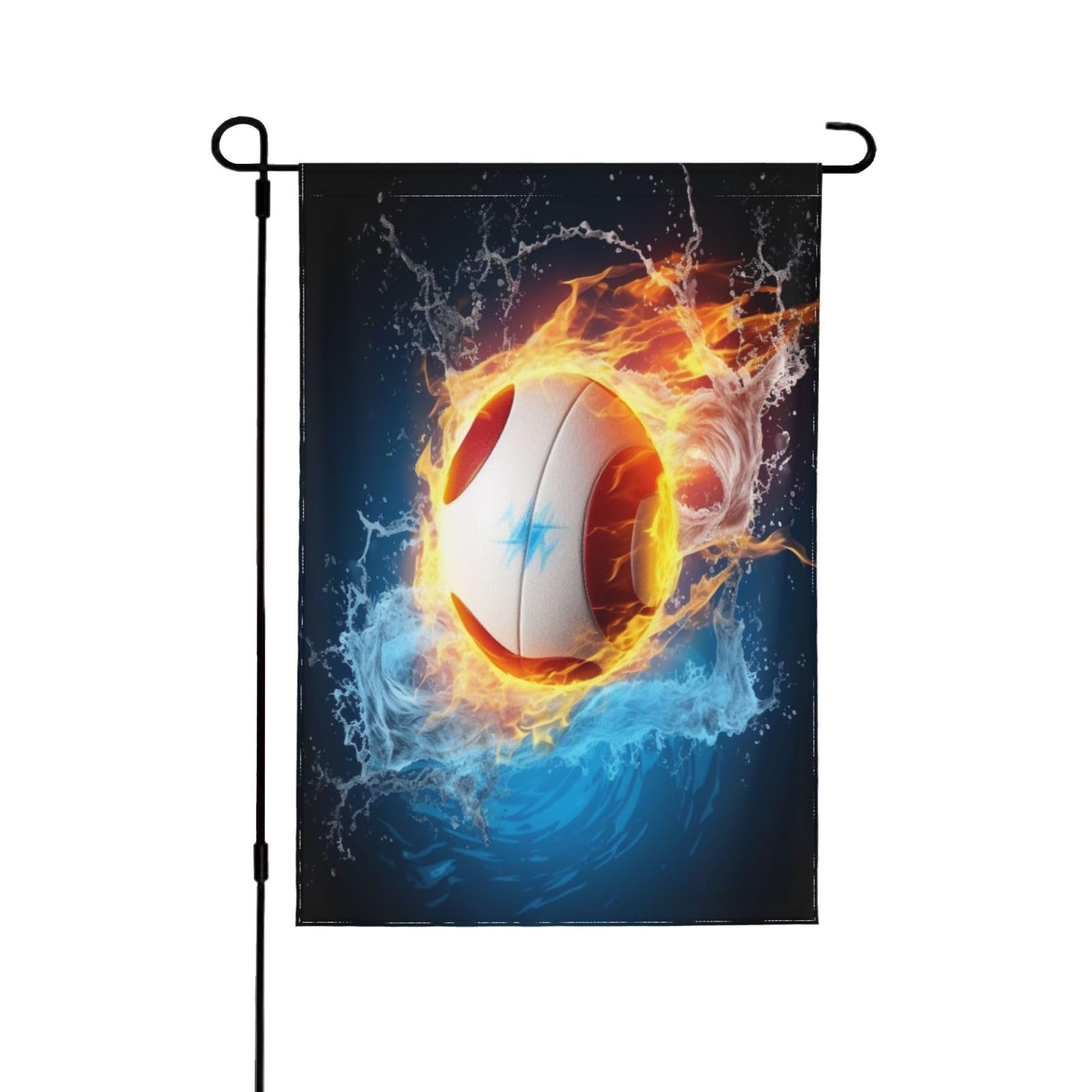 Drapeau de jardin volleyball double face en polyester haute densité premium
