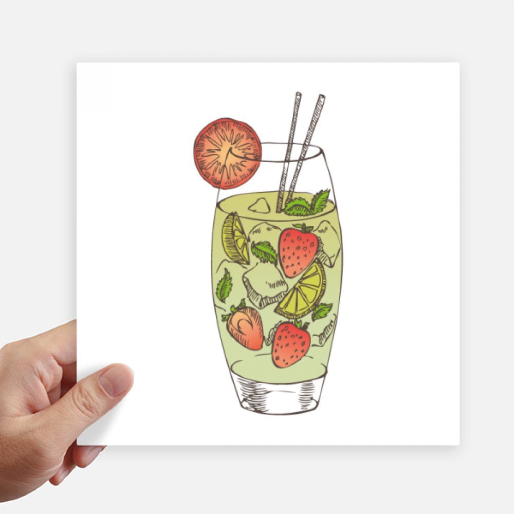 Decal de fruta de 20 cm y pegatinas pared maleta portátil motobike ilustración zumo