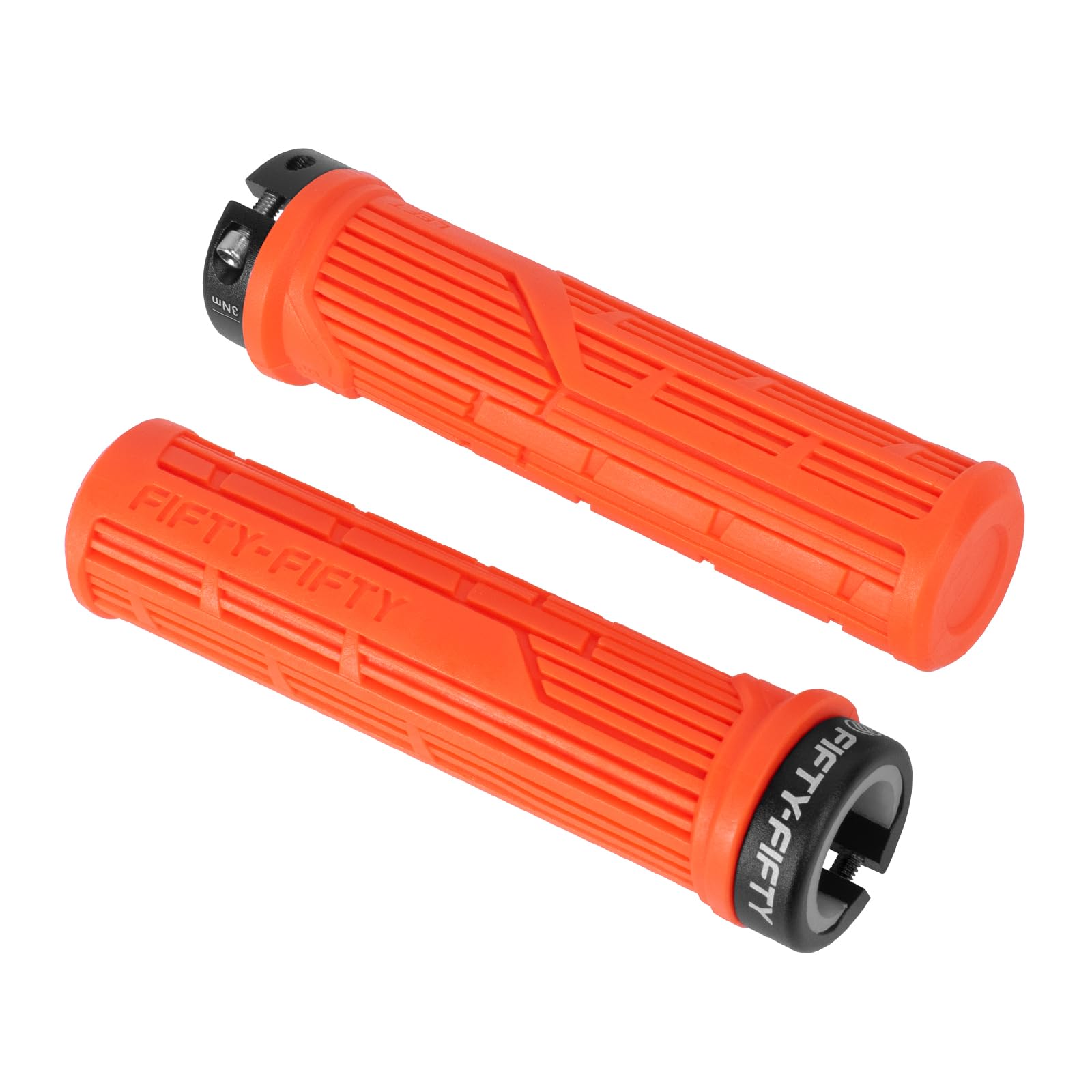 FIFTY-FIFTY Mountain Bike Grips, Single Lock-on MTB Handlerbar Grips, Soft and Comfortable