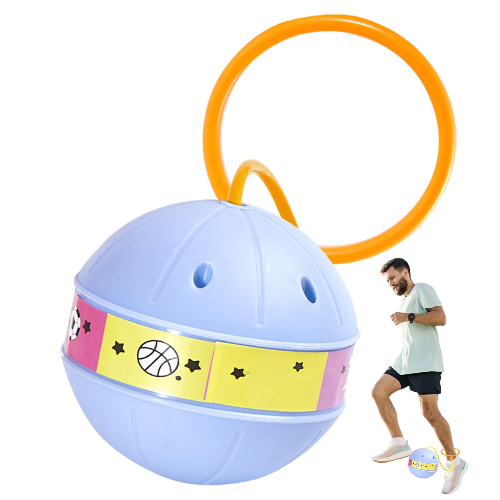 LATRAT Ballon de saut avec compteur, balle de saut pour enfants, chevilles, corde à sauter pour enfants, adolescents, adultes, couleur aléatoire