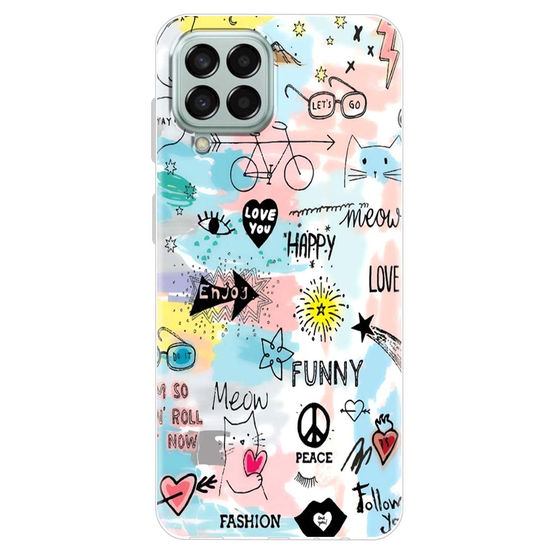 Fashionury Back Cover Case for Samsung Galaxy M33 5G / Designer Flexible Soft Back Case Silicone Cover for Samsung Galaxy M33 5G-D0126 (Multi-Coloured) (B09XQS3SLD) Amazon Price History, Amazon Price Tracker