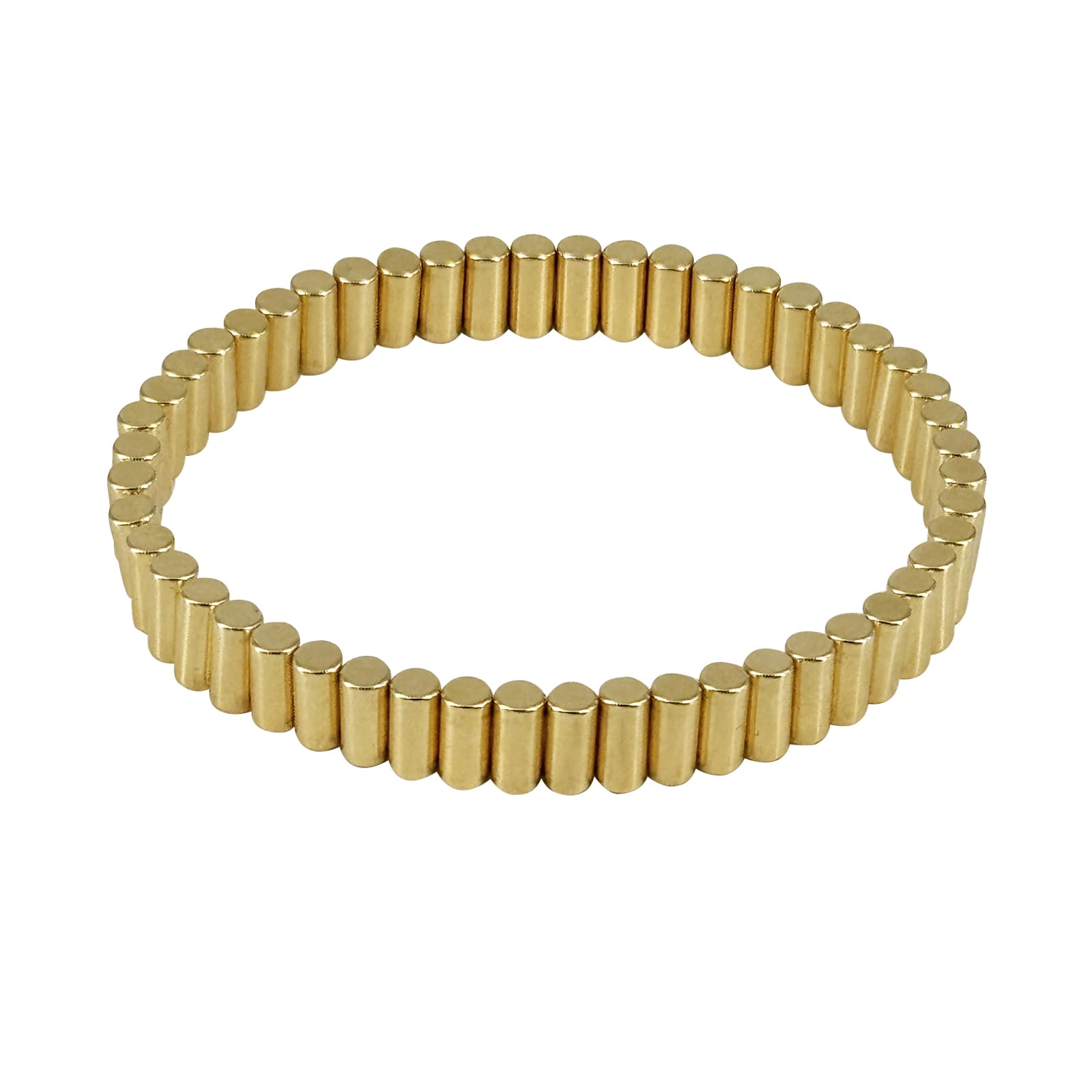 Strong Neodymium Cylinder Magnets,50Pcs Gold Magnet,Small Rod Rare Earth Magnets for Fridge,Office,School,Magnet Bracelet for Men Women,Magnetic Therapy Jewelry,MapMagnets,Gold Magnetic Pins