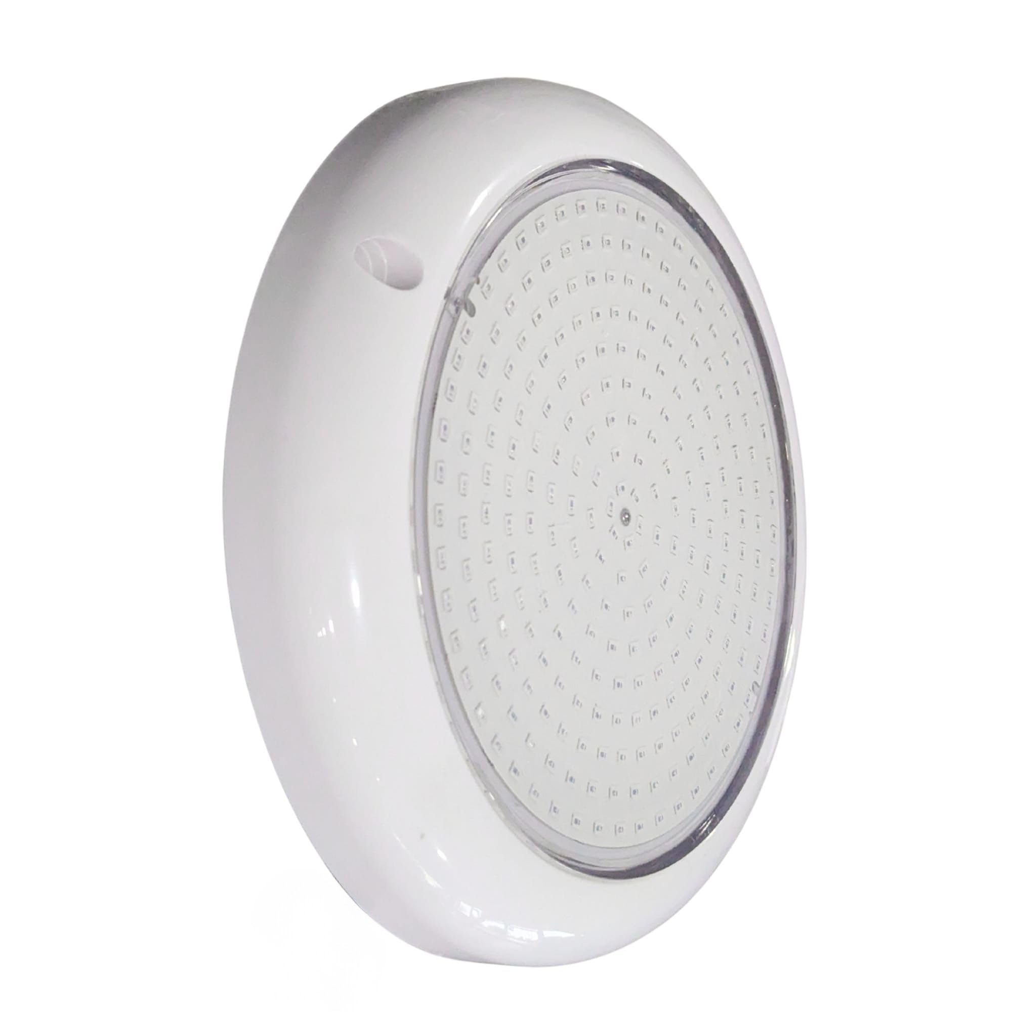 SWIMHOME Warmpool Foco LED para Piscina de Superficie Extraplano 35W Blanco Frío 6000K IP68 Resina 12V AC Ø 20 cm